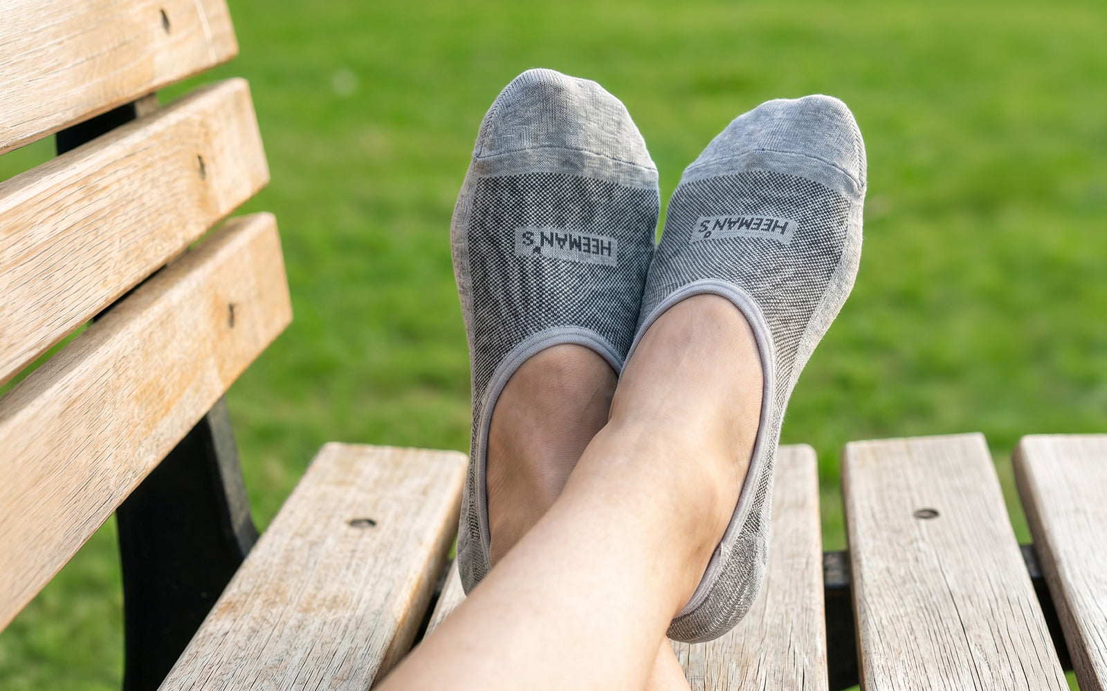 No Show Socks : White Olive Grey (Pack of 3)