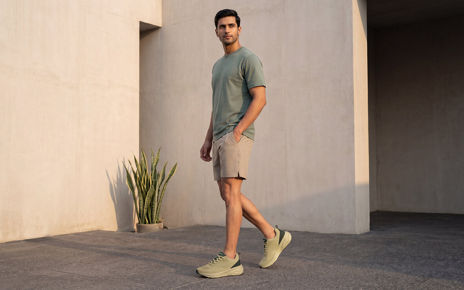 Begin Walk Flow For Men : Ecru
