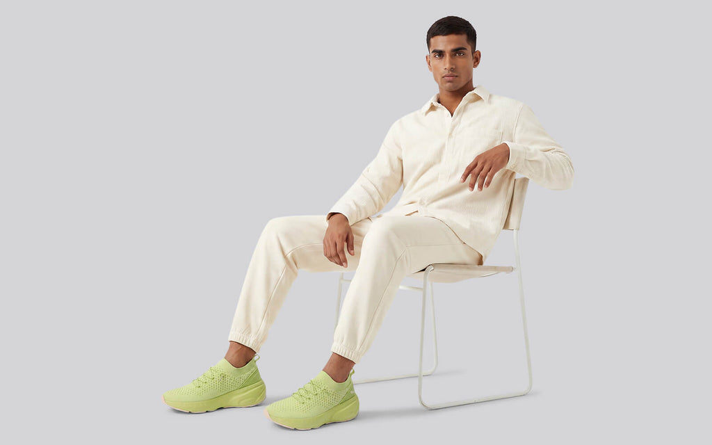 Begin Walk Soothe Lace Ups for Men : Lime