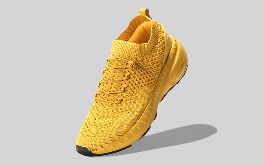Begin Walk Soothe Lace Ups for Men : Yellow