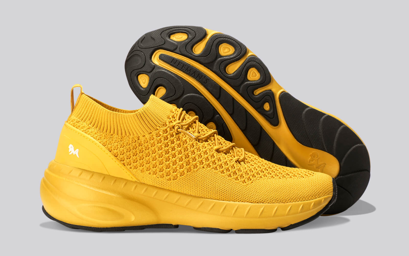 Begin Walk Soothe Lace Ups for Men : Yellow