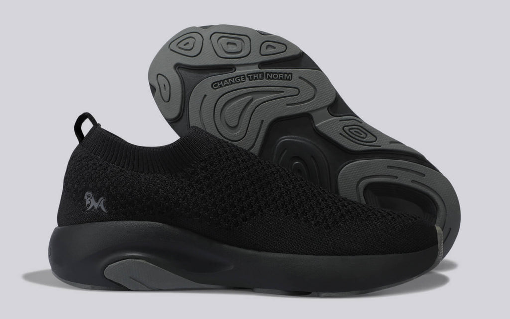 Begin Walk Soothe Slip Ons for Men : Black
