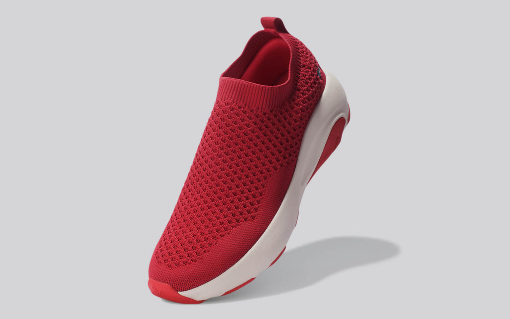 Begin Walk Soothe Slip Ons for Men : Red