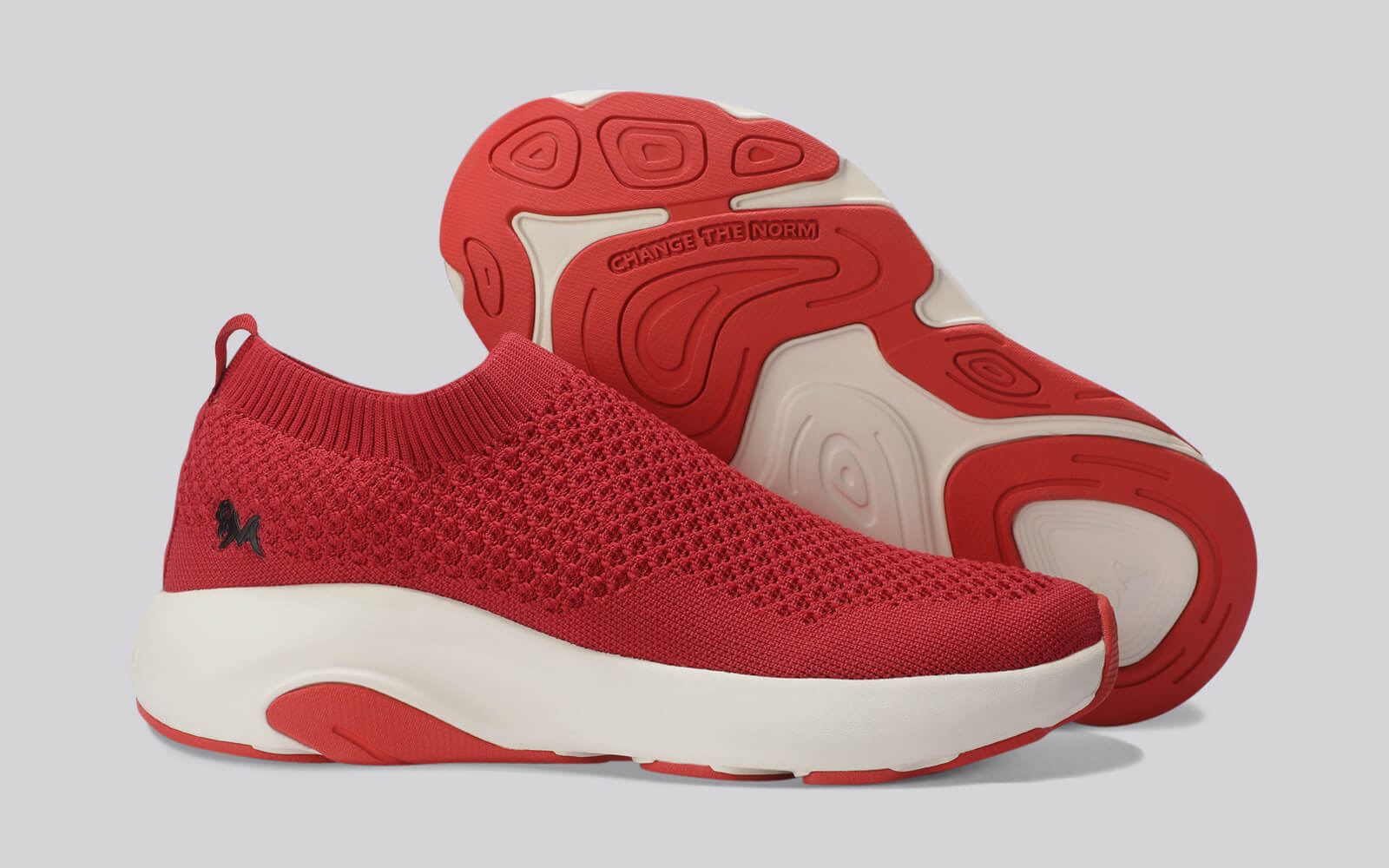 Begin Walk Soothe Slip Ons for Women : Red