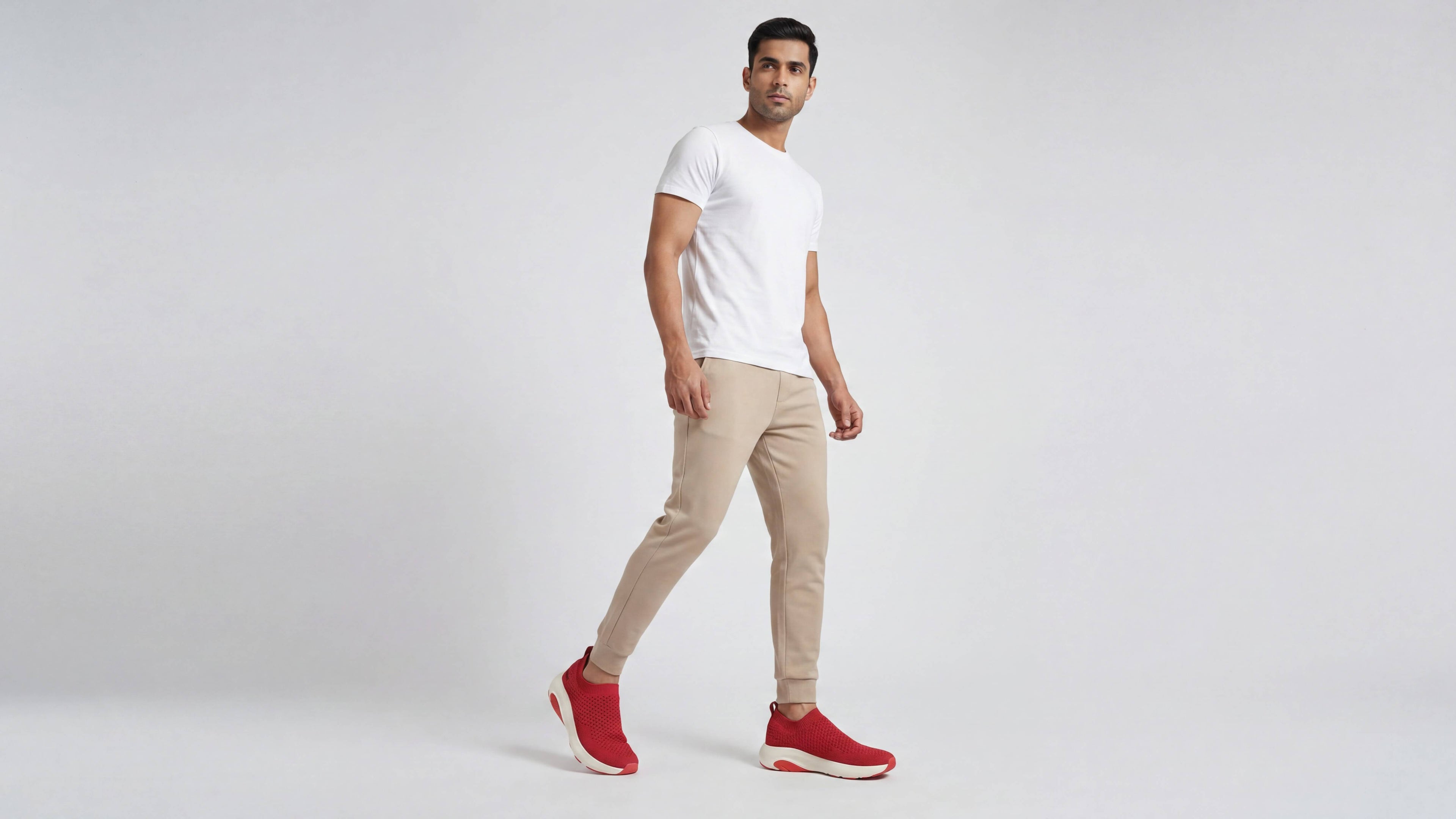 Begin Walk Soothe Slip Ons for Women : Red