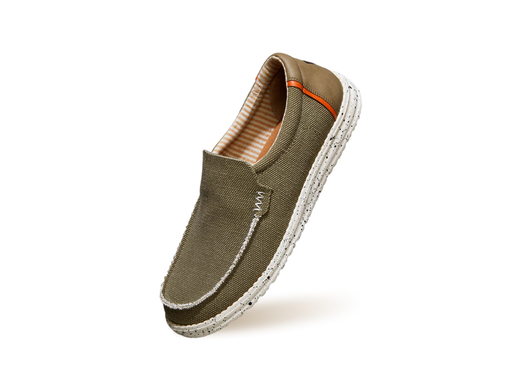 The Wanderers Slip Ons : Olive
