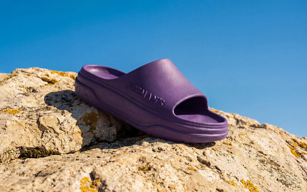 Cushers Slides For Men : Pansy Purple