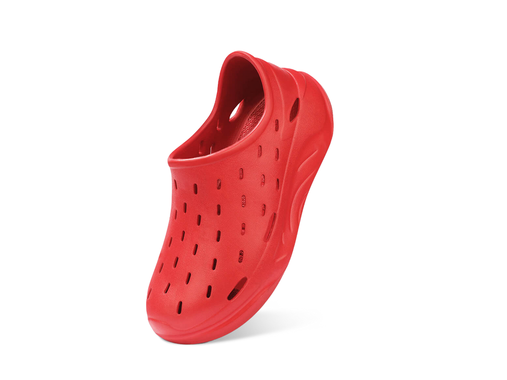Cushers Rainscape Clogs For Men : Red