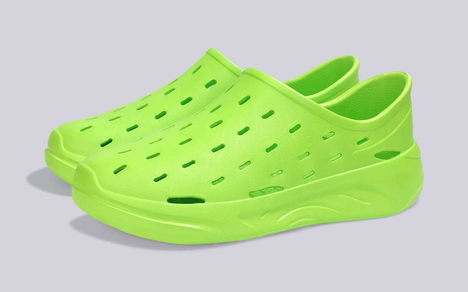 Cushers Rainscape Clogs For Men : Neon