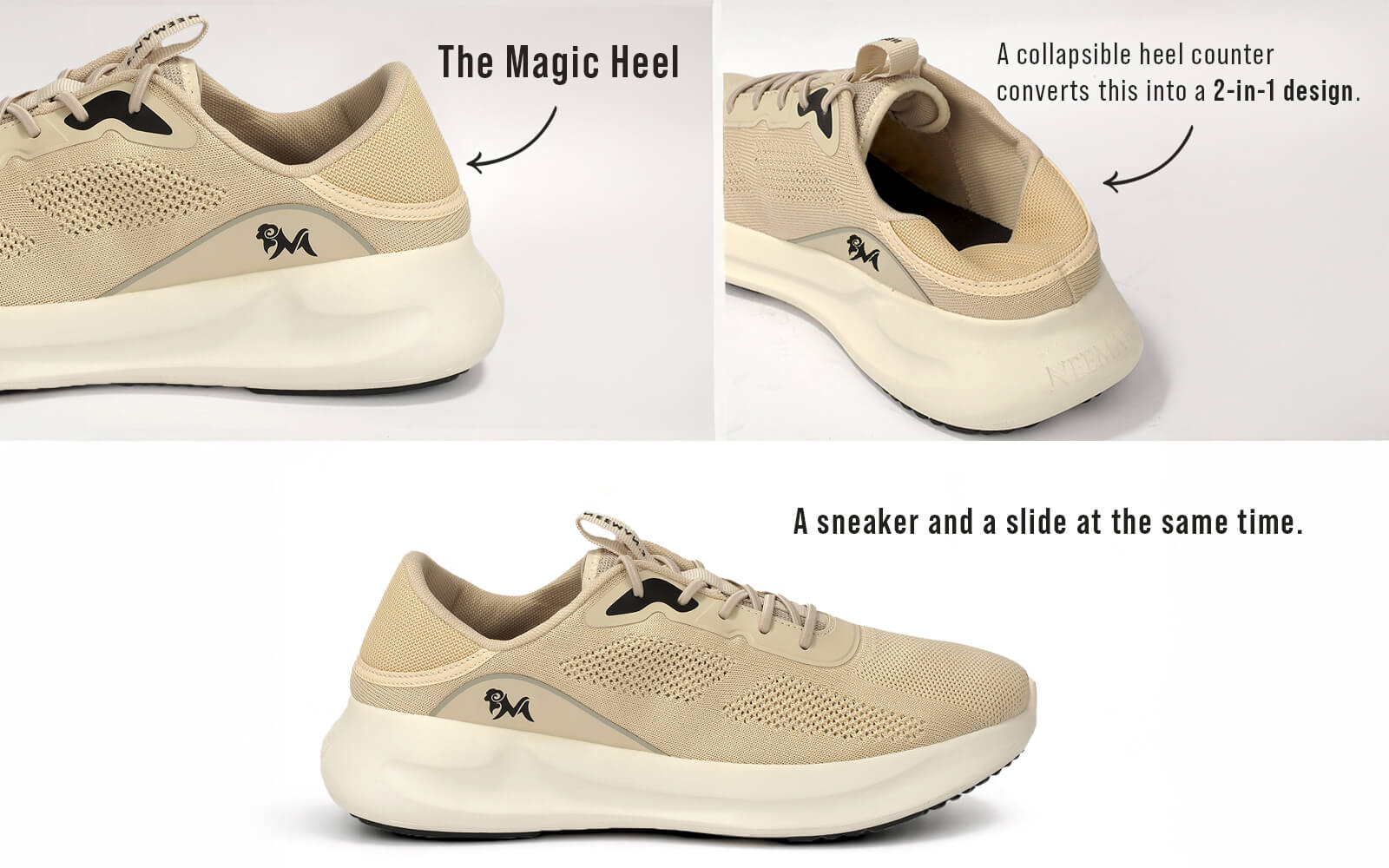 DuoForm Sneakers for Men : Ivory
