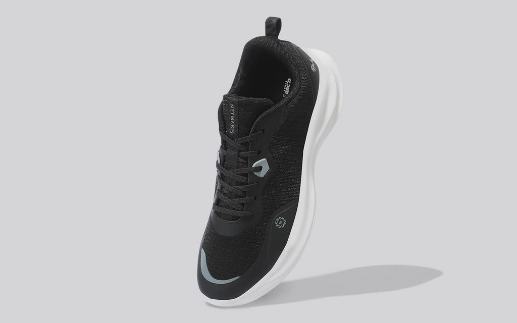 Grid Rush Sneakers For Men : Black