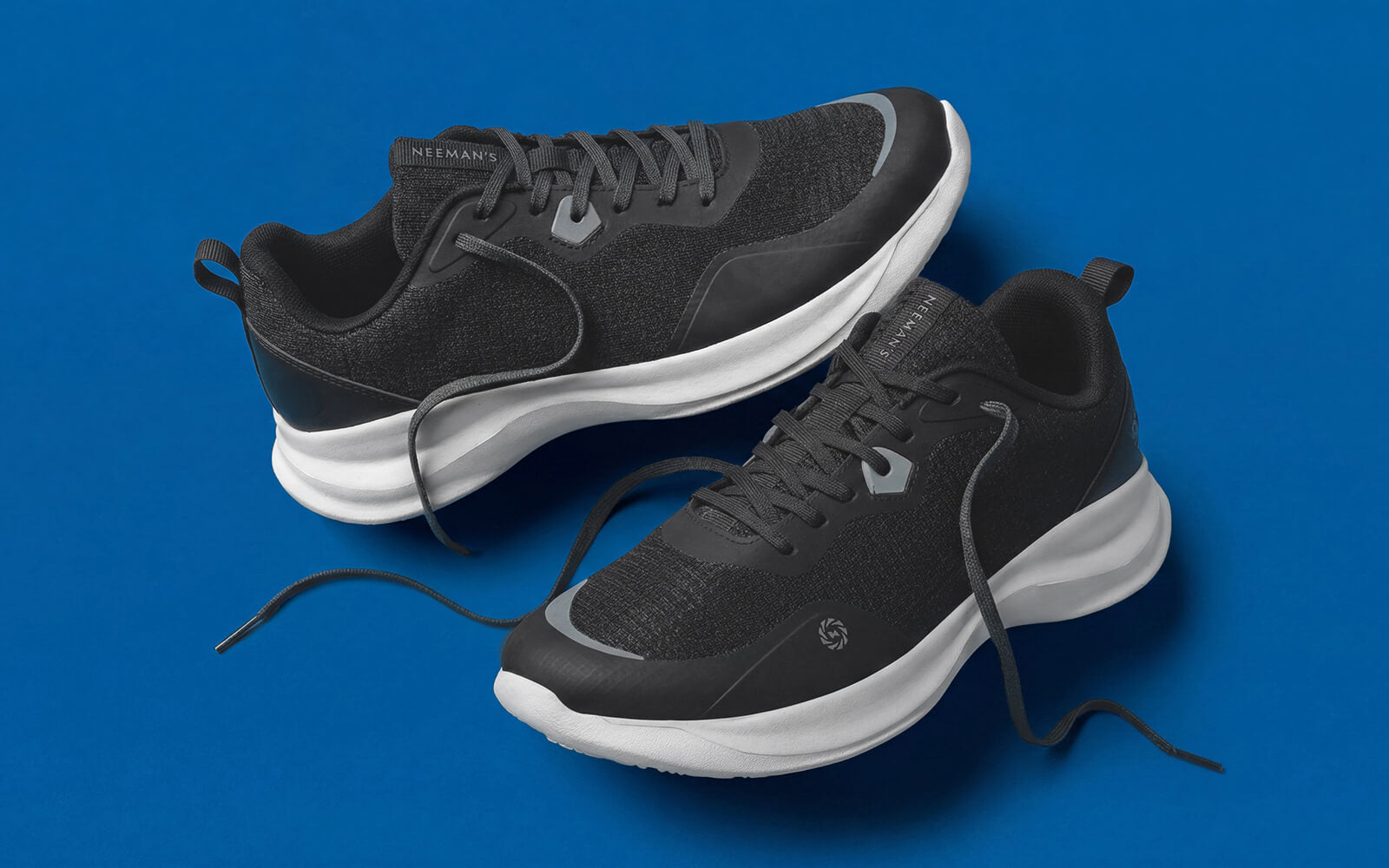 Grid Rush Sneakers For Men : Black