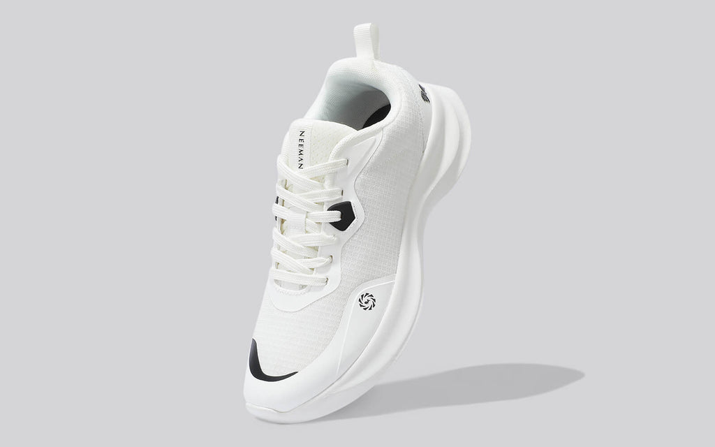 Grid Rush Sneakers For Men : White