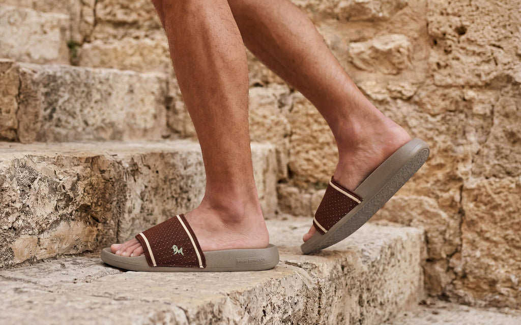 High Sprout Knitro Slides For Men : Goat