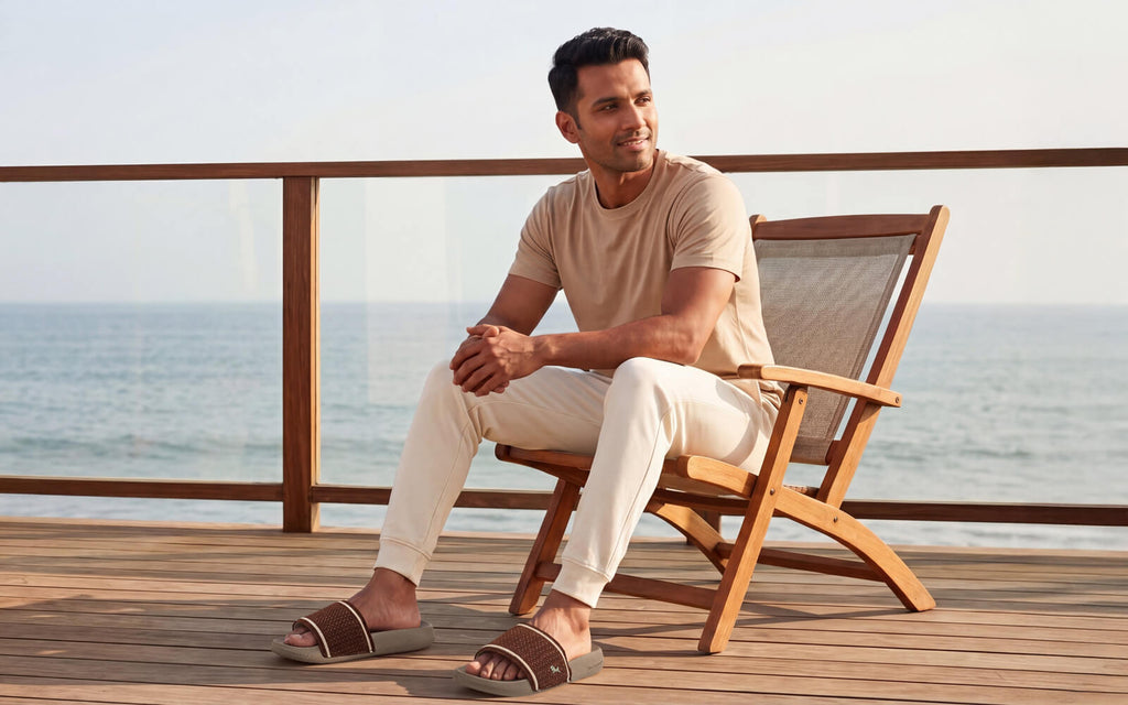 High Sprout Knitro Slides For Men : Goat