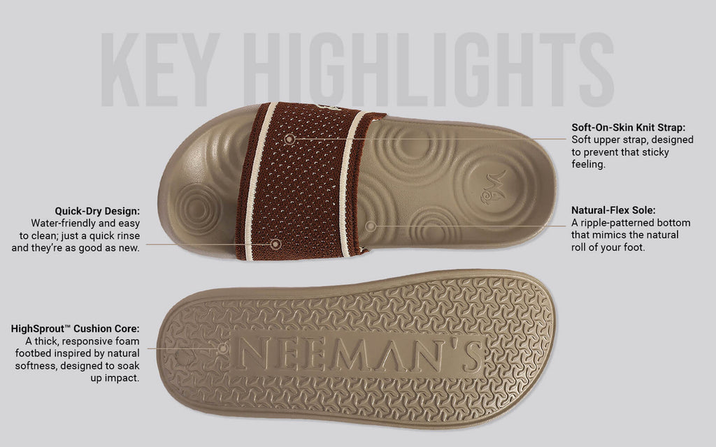 High Sprout Knitro Slides For Men : Goat