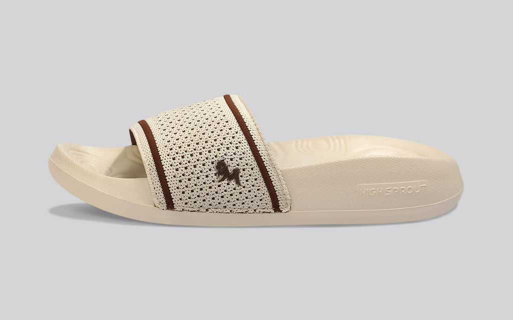 High Sprout Knitro Slides For Men : Ivory