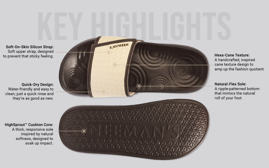 High Sprout Sensa Slides For Men : Brown