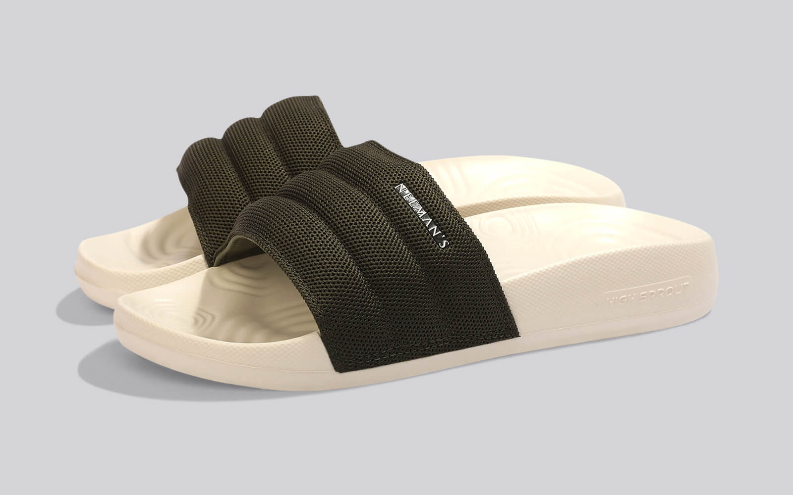 High Sprout Soother Slides For Women : Olive
