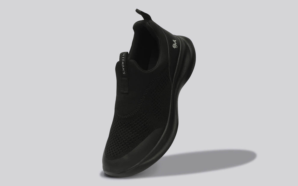 Mono Curve Slip Ons for Men : Black