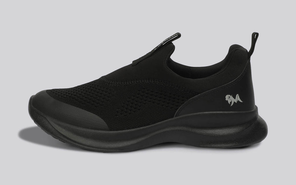 Mono Curve Slip Ons for Men : Black