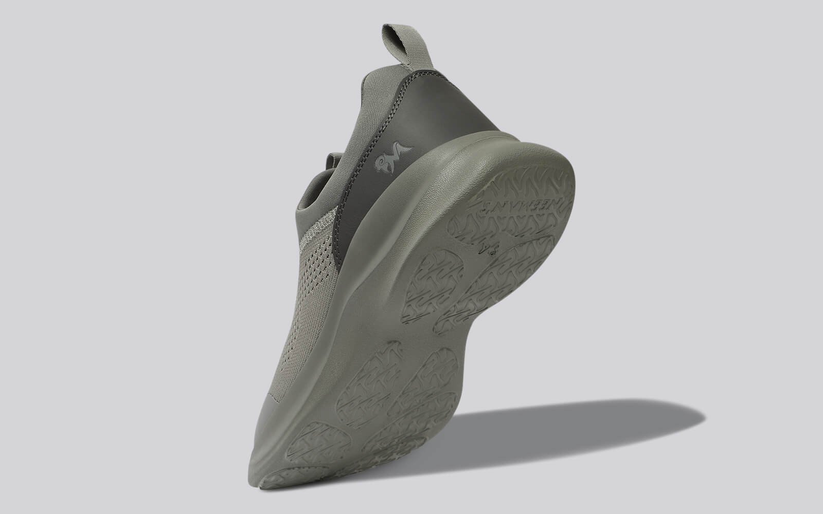 Mono Curve Slip Ons for Men : Grey