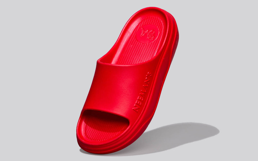 Cushers Slides For Men : Red