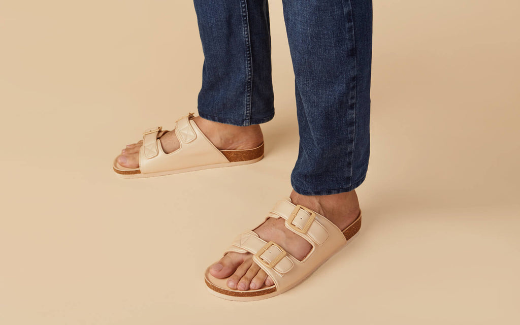 Cork Sandals : Rich Cream