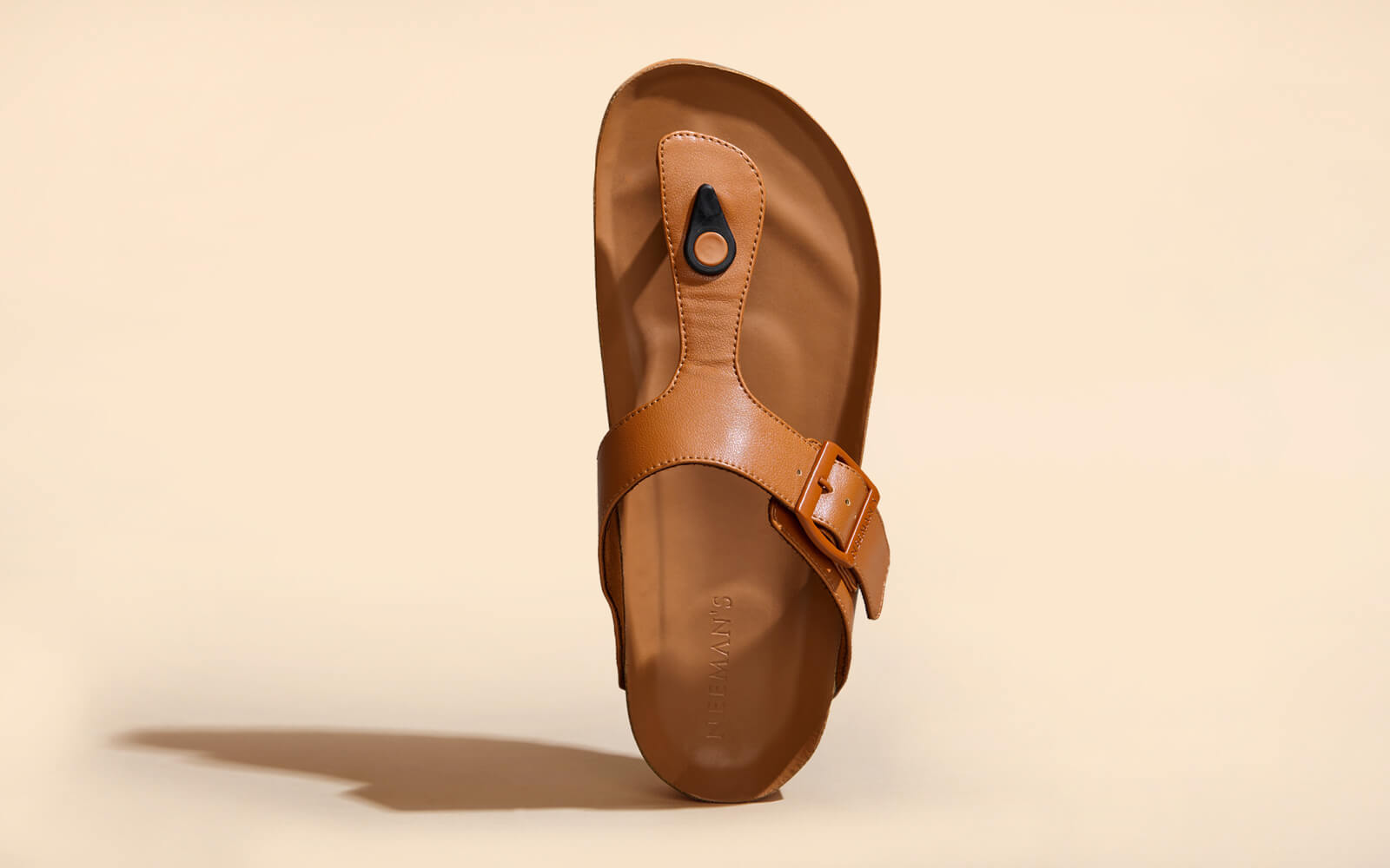 Cork Thong Sandals : Tan