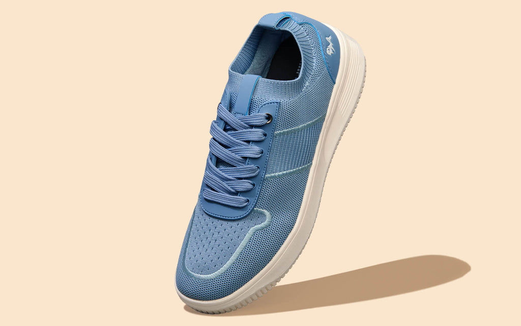 Embroidered Sneakers For Women : Blue