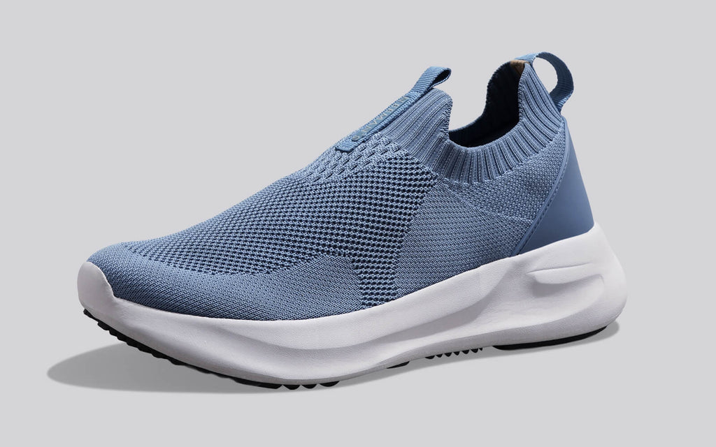 Flex Rib Slip Ons : Blue