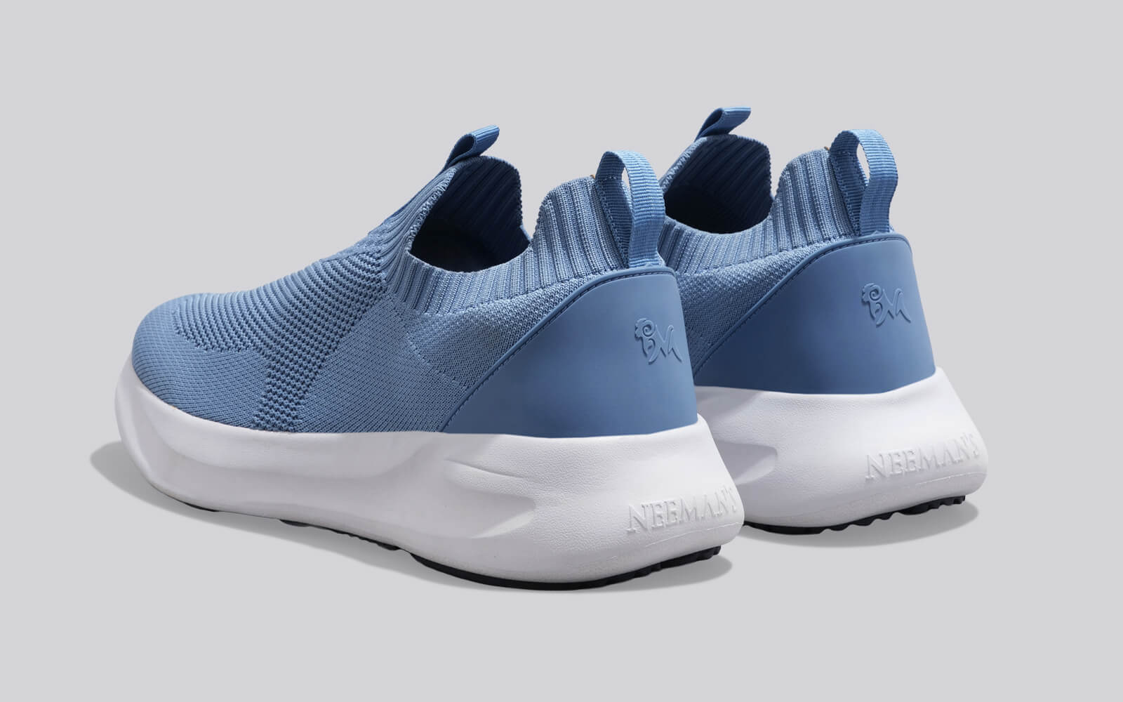 Flex Rib Slip Ons : Blue