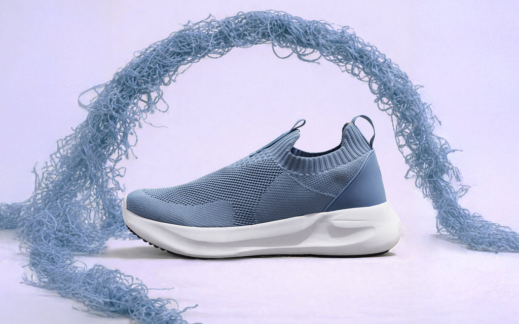 Flex Rib Slip Ons : Blue