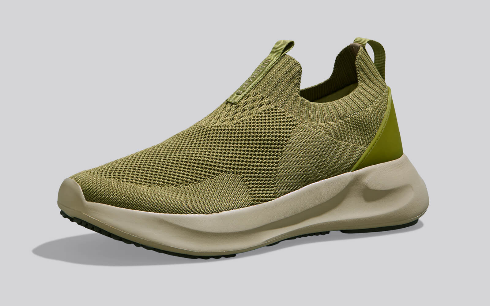 Flex Rib Slip Ons : Olive