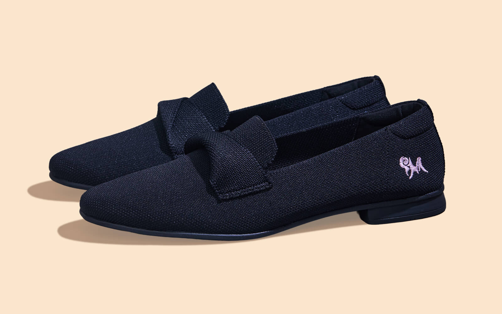 Knit Grace Loafers For Women : Black