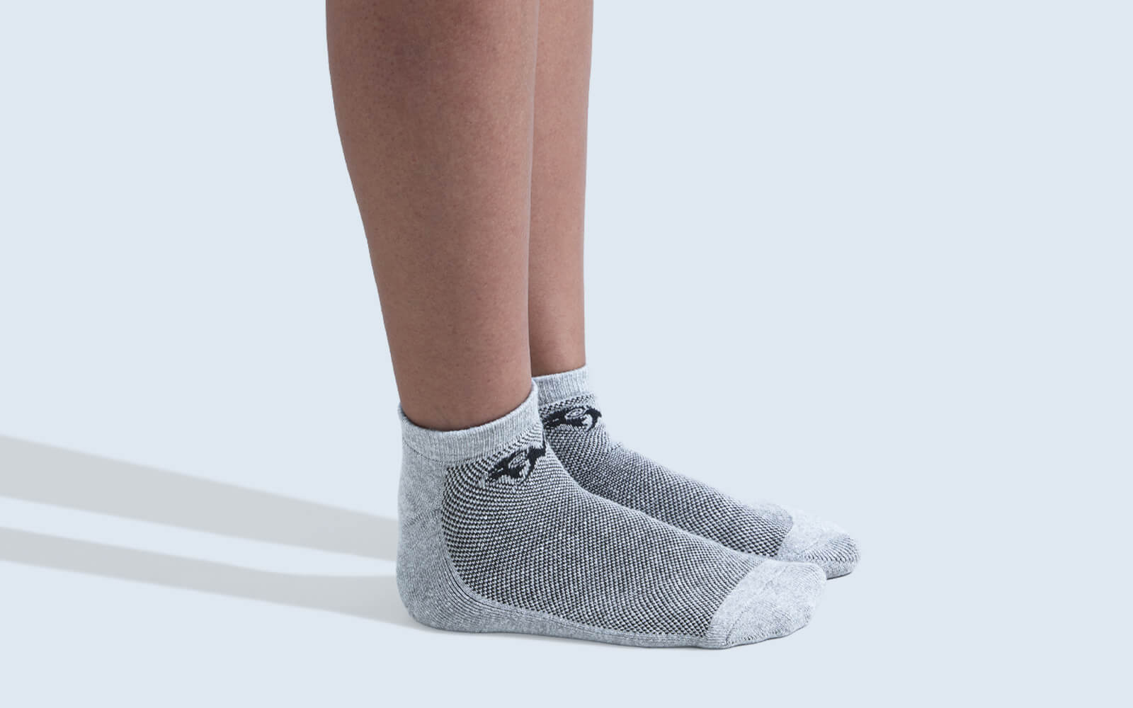 Low-Cut Ankle Socks : Black Olive Grey (Pack of 3)