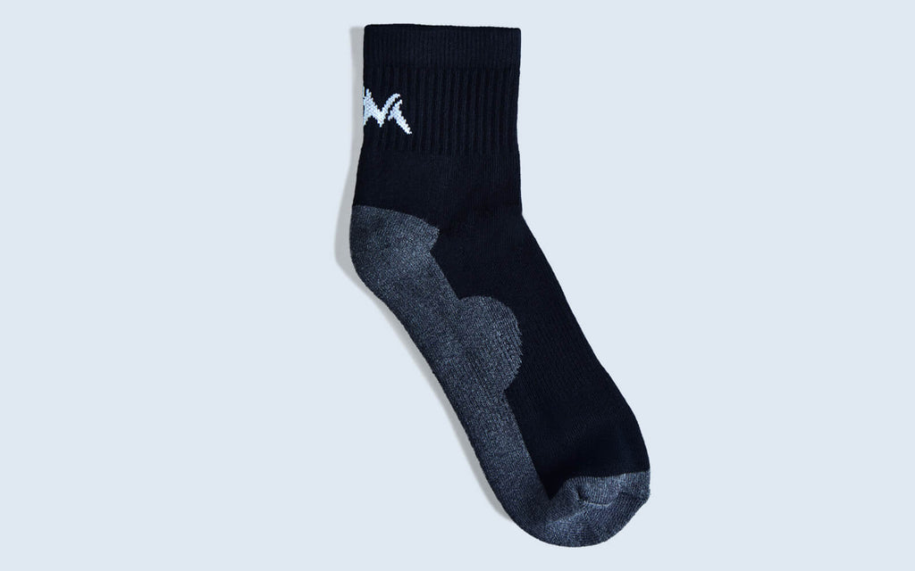 Quarter All Day Socks : Black (Pack of 1)