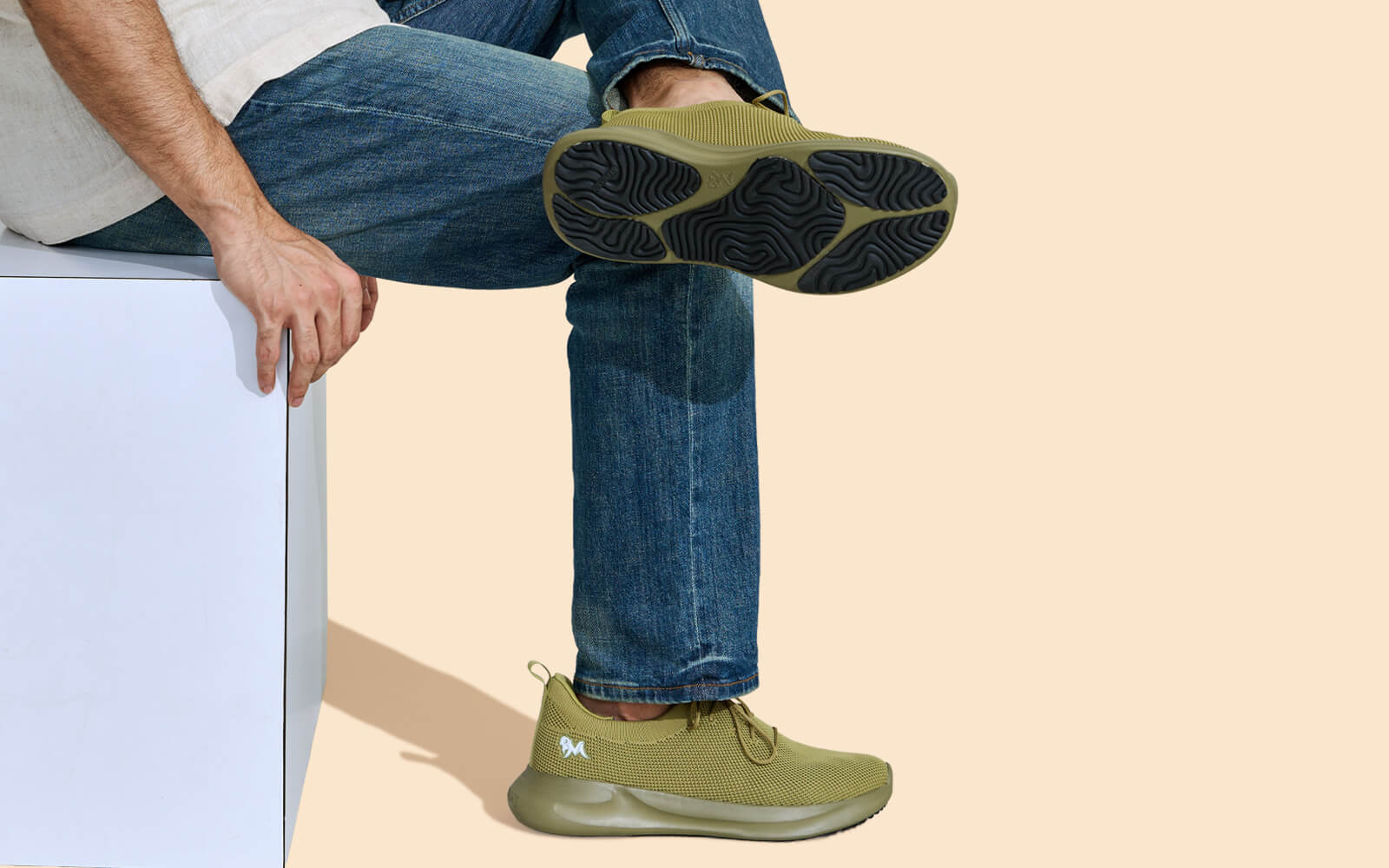 ReLive Knit Sneakers Renew : Olive