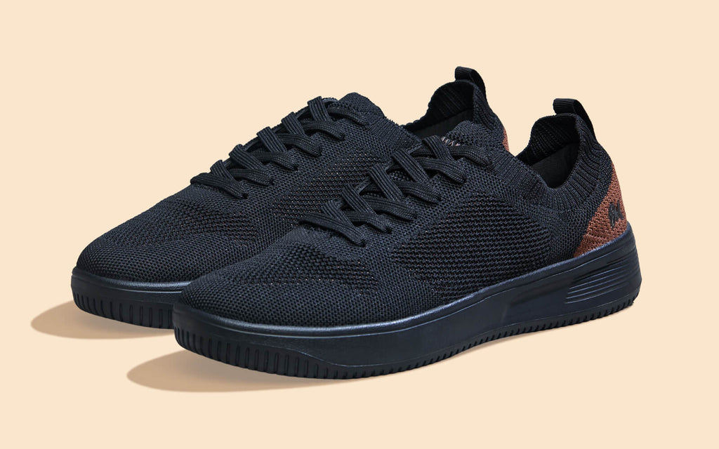 Casual Court Sneakers For Men : Black