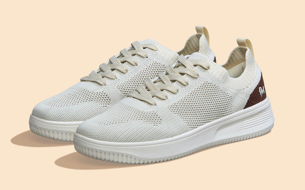 Casual Court Sneakers For Men : Ivory