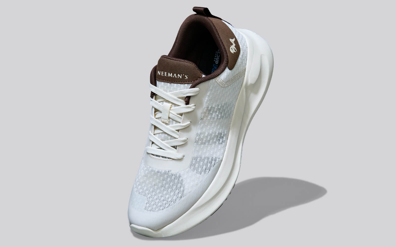 Swift Knit Sneakers For Men : Ivory Brown