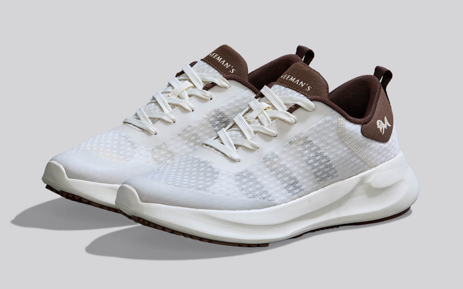 Swift Knit Sneakers For Men : Ivory Brown