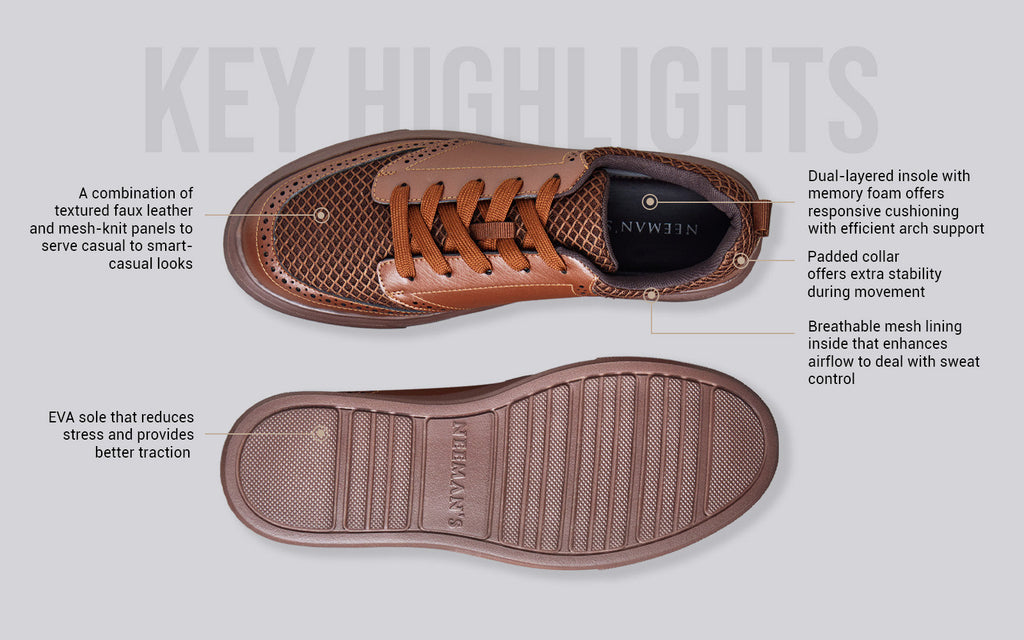 Pure Motion Sneakers : Tan